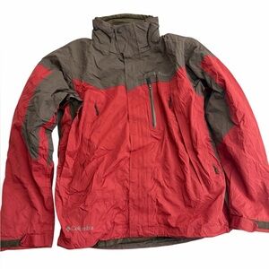 Columbia Titanium Interchange Jacket Men’s M Red Brown Waterproof Ski Coat